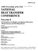 Cover of: Proceedings of the 32nd National Heat Transfer Conference (HTD) by American Society of Mechanical Engineers, American Society of Mechanical Engineers