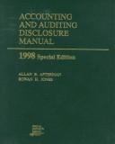 Cover of: Accounting and Auditing Disclosure Manual: 1998 Special Edition (Annual)