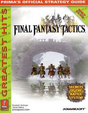 Cover of: Final Fantasy Tactics: Prima's Official Strategy Guide (Greatest Hits)