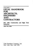 Cover of: Legal Handbook for Architects, Engineers and Contractors (Legal Handbook for Architects, Engineers, and Contractors)