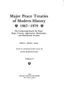 Cover of: Major Peace Treaties of Modern History. (Major Peace Treaties of Modern History Vol. 5 P)