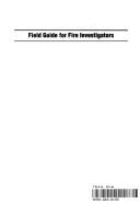 Cover of: Field Guide for Fire Investigators