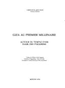 Cover of: Giza au primier millenaire : Autour du temple d'Isis dame des Pyramides