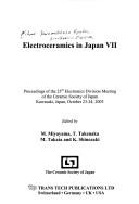 Cover of: Electroceramics In Japan VII (Key Engineering Materials)