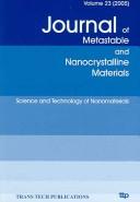 Cover of: Science And Technology Of Nanomaterials