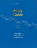 Cover of: Study Guide to Accompany Calculus