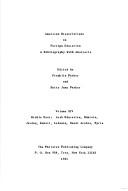 Cover of: American Dissertations of Foreign Education. Vol 14 by Franklin Parker