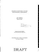 Cover of: Measures of occupational attitudes and occupational characteristics: (Appendix A to Measures of political attitudes)