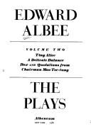 Cover of: The Plays by Edward Albee