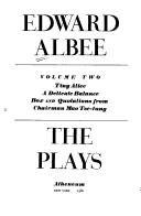 Cover of: The plays by Edward Albee