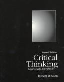 Cover of: Critical Thinking Case Study Workbook