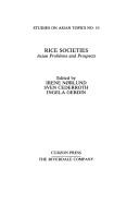 Cover of: Rice Societies by Curzon, Curzon