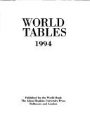 Cover of: World Tables, 1994 (World Bank)