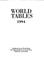 Cover of: World Tables, 1994 (World Bank)