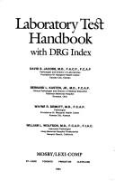 Cover of: Laboratory test handbook with DRG index by Jacobs, Demott, Plowman