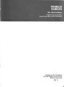 Cover of: World Tables 1984 (World Bank)
