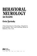 Cover of: Behavioral Neurology: 100 Maxims