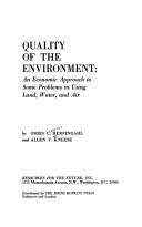 Cover of: The Quality of the Environment (RFF Press)