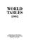 Cover of: World Tables, 1995 (World Bank)