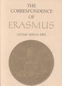 Cover of: The Correspondence of Erasmus by Desiderius Erasmus