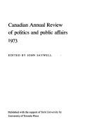 Cover of: Canadian Annual Review 1973