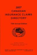 Cover of: Canadian Insurance Claims Directory 2002 (Canadian Insurance Claims Directory)