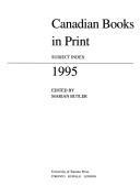 Cover of: Canadian Books in Print 1995: Subject Index (Canadian Books in Print Subject Index)