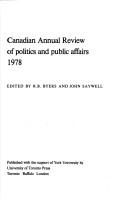 Cover of: Cdn Annual Review 1977