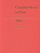 Cover of: Canadian Books in Print 2003: Subject Index (Canadian Books in Print Subject Index)