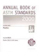 Cover of: Plastics: D 4329 - Latest (Annual Book of a S T M Standards Volume 0803)