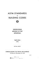 Cover of: ASTM standards in building codes;: Specifications, methods of test, definitions