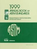 Cover of: Adhesives (Annual Book of a S T M Standards Volume 1506) by American Society for Testing and Materials