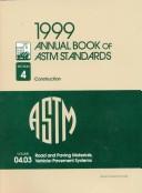Cover of: Annual book of ASTM standards. by American Society for Testing and Materials