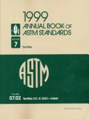 Cover of: Annual book of ASTM standards.: fibers, zippers.