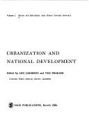 Cover of: Urbanization National Develpmt (South & Southeast Asia Urban Affairs)