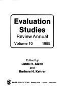 Cover of: Evaluation Studies Review Annual (Evaluation Studies Review Yearbook)