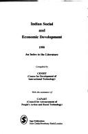 Cover of: Indian Social and Economic Development 1990: An Index to the Literature (Indian Social and Economic Development)