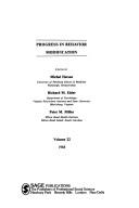 Cover of: Progress in Behavior Modification (Progress in Behavior Modification Series) by Michel Hersen, Richard M. Eisler, Peter M. Miller