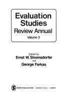 Cover of: Evaluation Studies Review Annual: Volume 5 (Evaluation Studies Review Yearbook)