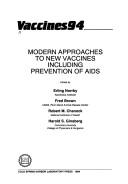 Cover of: Vaccines 94: Modern Approaches to New Vaccines Including Prevention of AIDS