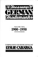 Cover of: treasury of German trademarks | Leslie Cabarga