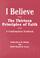 Cover of: I Believe: The Thirteen Principles of Faith 