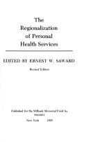 Cover of: The Regionalization of Personal Health Services