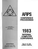 Cover of: Afips Conference Proceedings, 1983 (Afips Proceedings)