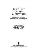 Cover of: Why Not in My Backyard? by 