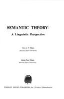 Cover of: Semantic theory | Don Lee Fred Nilsen