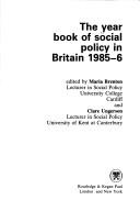 Cover of: Year book of social policy in Britain. | 