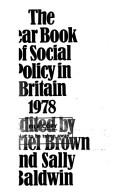 Cover of: YEAR BOOK OF SOCIAL POLICY IN BRITAIN