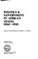 Cover of: Politics and Government in African States by Peter Duignan, Robert H. Jackson