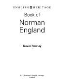 Cover of: English Heritage Book of Norman England (English Heritage)